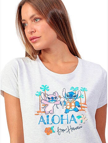 Pyjama short t-shirt stitch beach disney