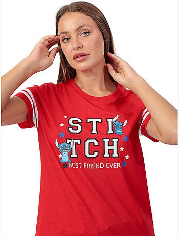 Pyjama short t-shirt stitch university disney