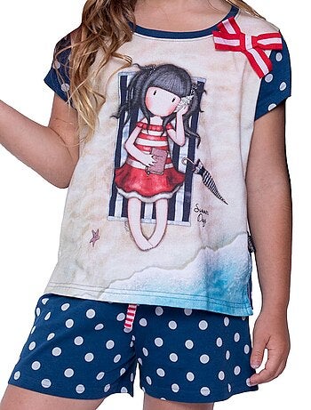Pyjama short t-shirt summer days santoro