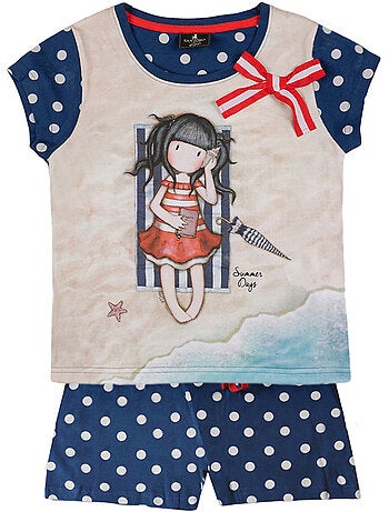 Pyjama short t-shirt summer days santoro