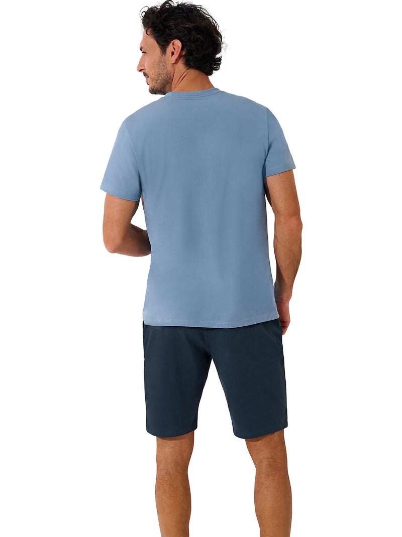 Pyjama short t-shirt TALOS Bleu - Kiabi