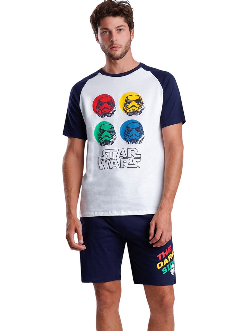 Pyjama short t-shirt The Dark Side Star Wars Bleu marine - Kiabi