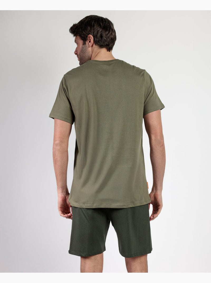 Pyjama short t-shirt The Kid Star Wars Kaki - Kiabi