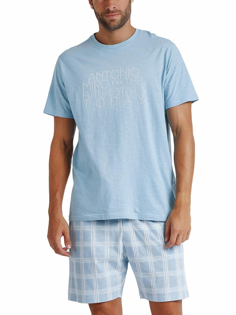 Pyjama short t-shirt Today Antonio Miro Bleu - Kiabi
