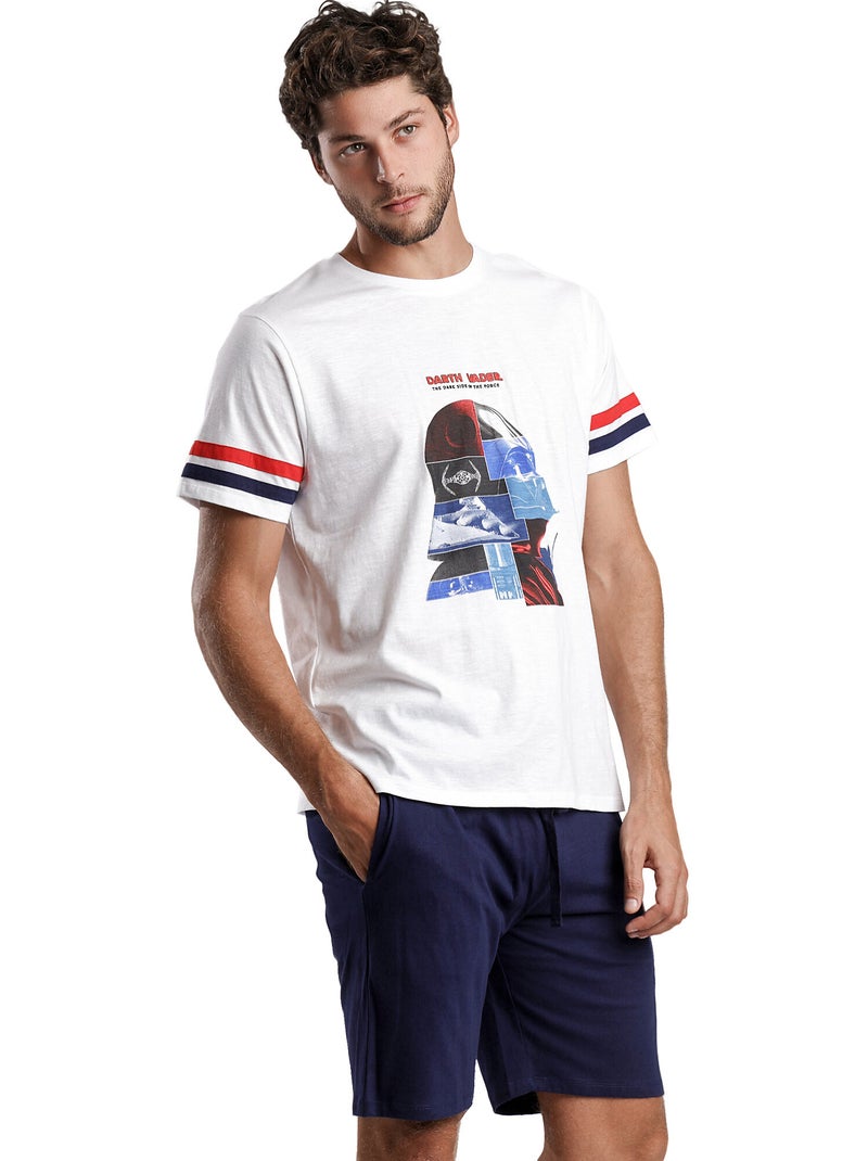 Pyjama short t-shirt Vader Star Wars Blanc - Kiabi