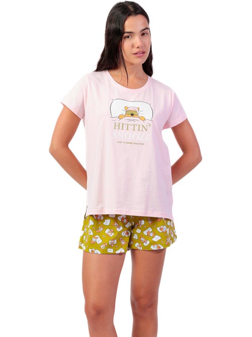 Pyjama short t-shirt winnie sleep disney - Kiabi Pyjama short t-shirt winnie sleep disney - Kiabi
