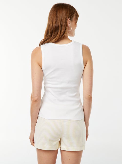 Pyjama short 'Tic et Tac' - 2 pièces - Kiabi