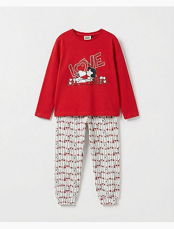 Pyjama Snoopy à manches longues PEANUTS pour filles