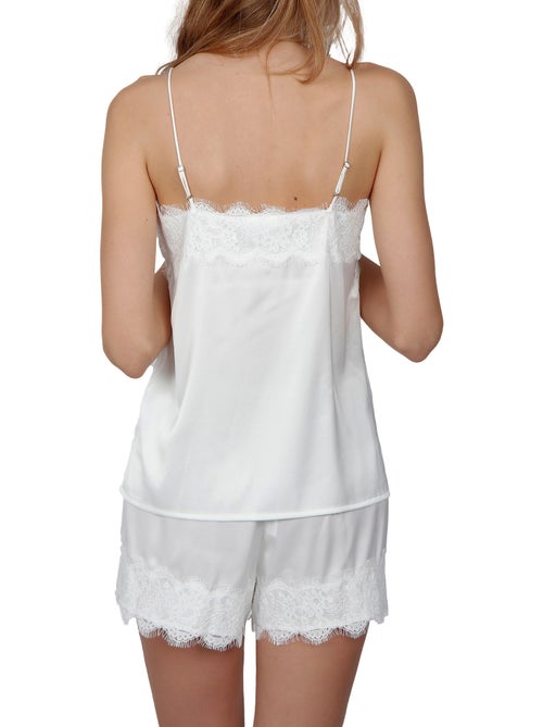 Pyjama Soft Crepe blanc - Kiabi Pyjama Soft Crepe blanc - Kiabi