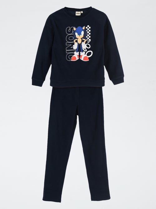Pyjama 'Sonic' 2 pièces - T-shirt à manches longues + pantalon - Kiabi Pyjama 'Sonic' 2 pièces - T-shirt à manches longues + pantalon - Kiabi