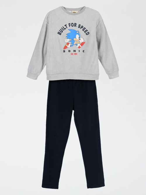 Pyjama 'Sonic' 2 pièces - T-shirt à manches longues + pantalon - Kiabi Pyjama 'Sonic' 2 pièces - T-shirt à manches longues + pantalon - Kiabi