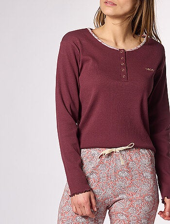 Pyjama SOUK bordeaux/imprimé - DODO