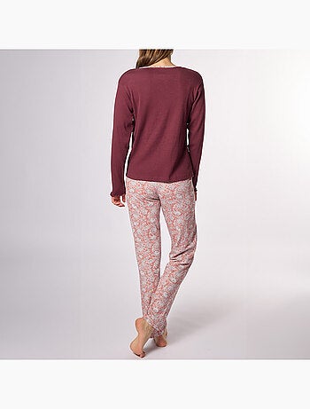 Pyjama SOUK bordeaux/imprimé - DODO