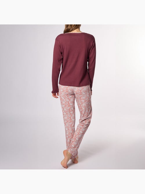 Pyjama   SOUK bordeaux/imprimé - DODO - Kiabi