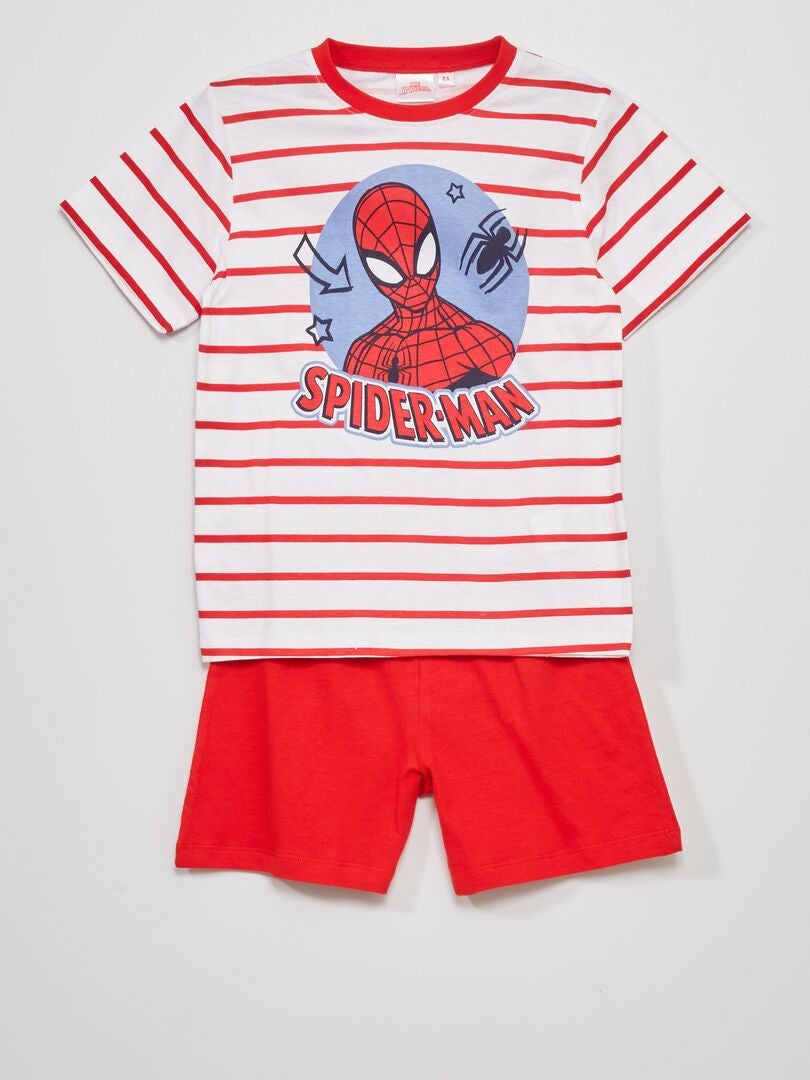 Pyjama 'Spider-Man' - 2 pièces rouge - Kiabi