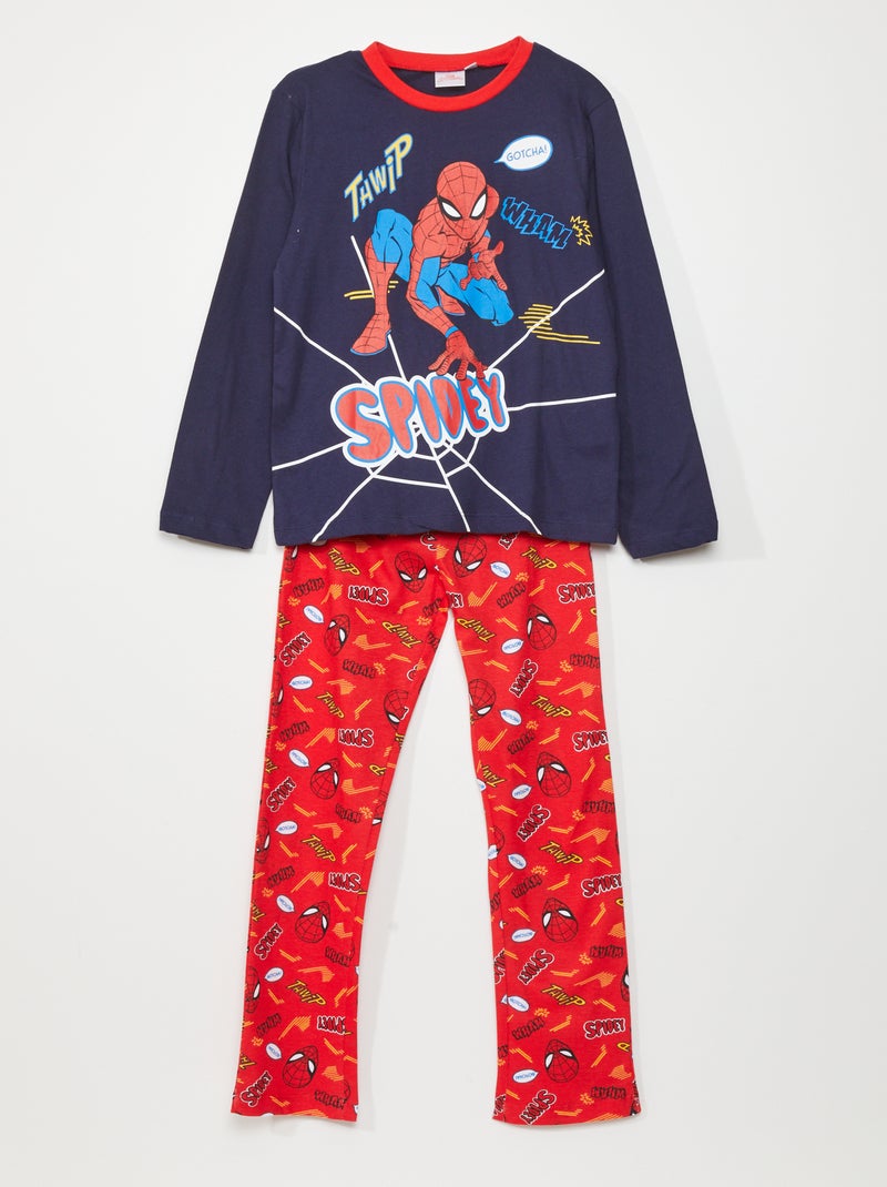 Pyjama 'Spider-Man' de 'Marvel' - 2 pièces bleu/rouge - Kiabi