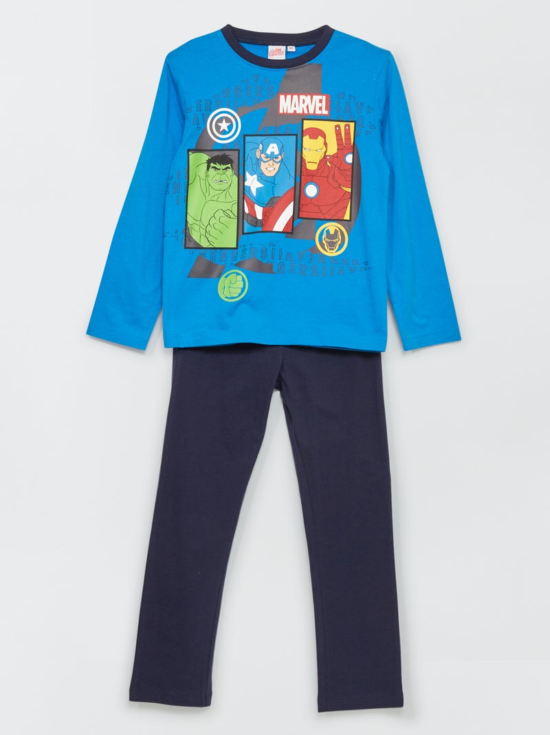 Pyjama 'Spider-man' 'Marvel' - 2 pièces Bleu - Kiabi