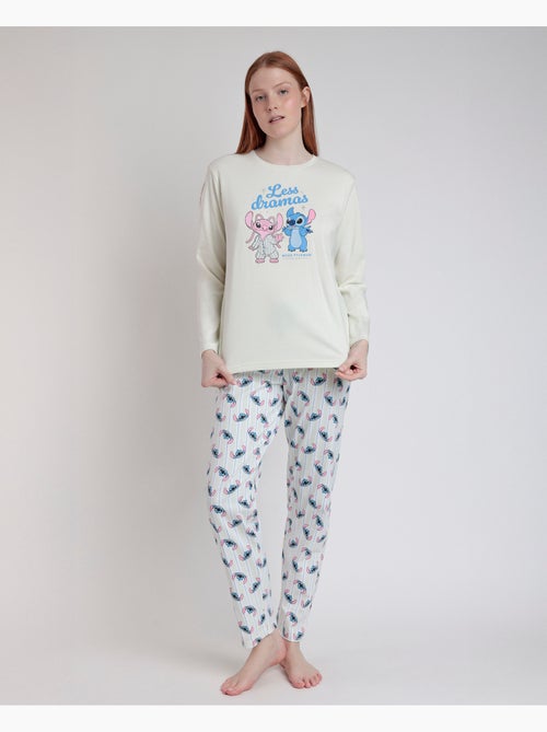 Pyjama Stitch à manches longues pour femme DISNEY - Kiabi