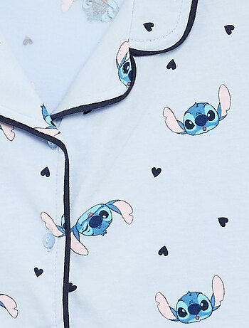 Pyjama 'Stitch' 'Disney' chemise manches courtes + short - 2 pièces