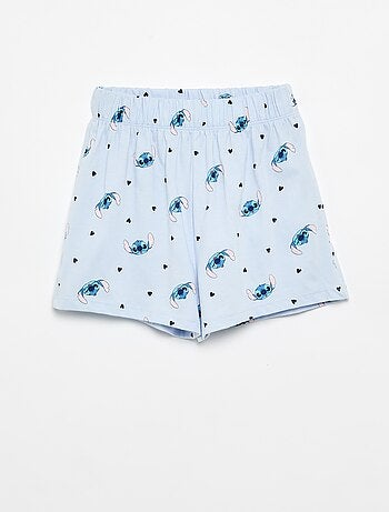 Pyjama 'Stitch' 'Disney' chemise manches courtes + short - 2 pièces