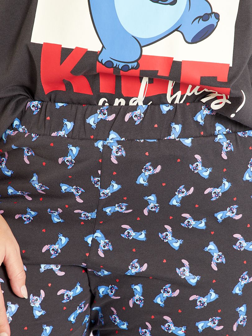Pyjama 'Stitch' gris foncé - Kiabi