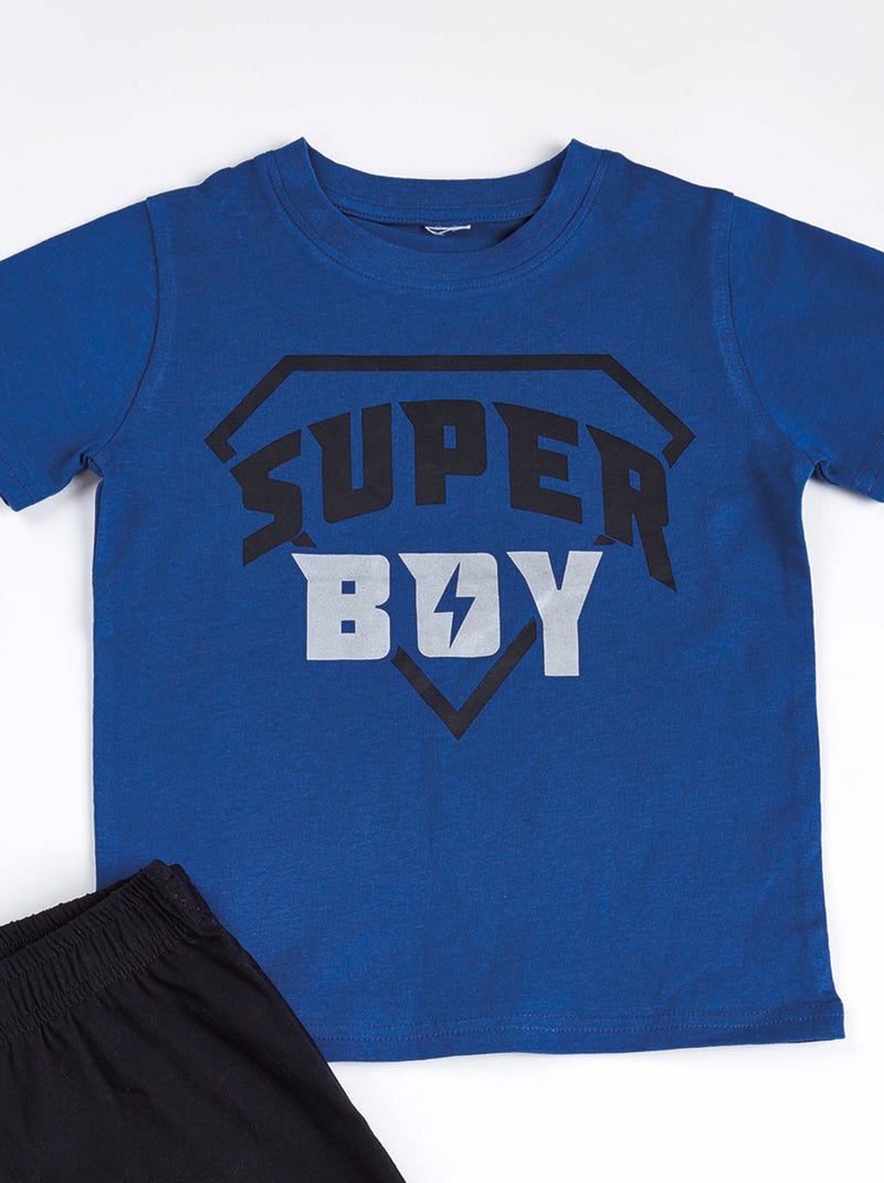 Pyjama   SUPER HÉROS bleu/noir - DODO Bleu foncé - Kiabi