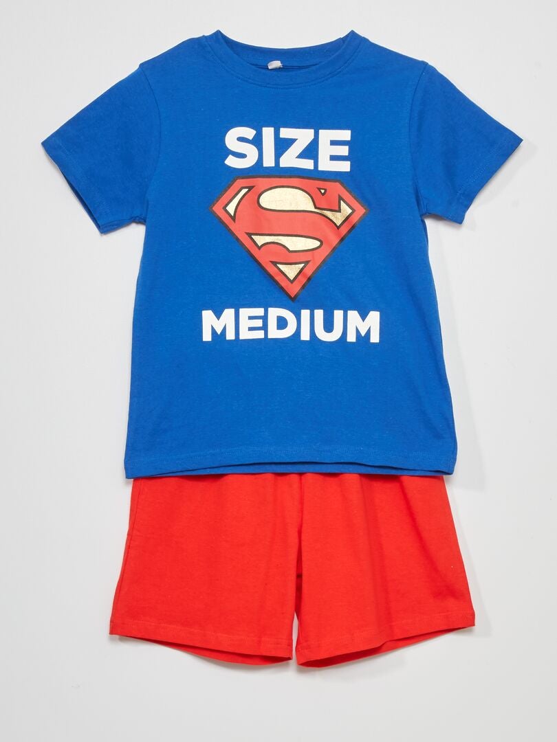 Pyjama 'Superman' - 2 pièces bleu/rouge - Kiabi
