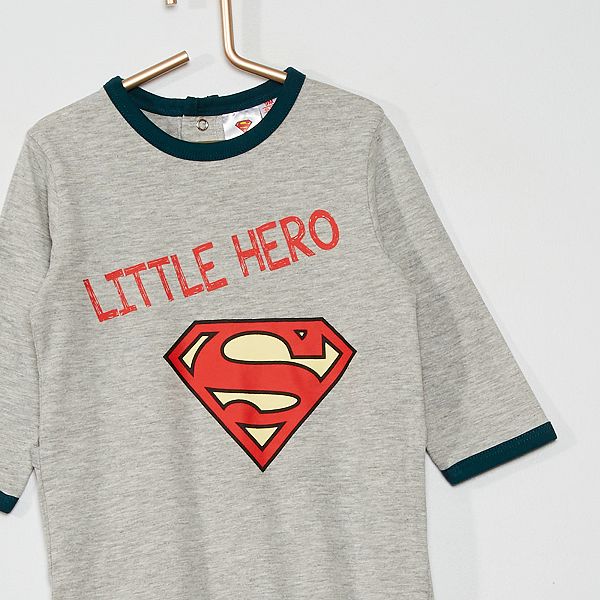 Pyjama Superman Bebe Garcon Gris Kiabi 12 00
