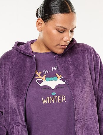 Pyjama sweat en polaire + pantalon - 2 pièces