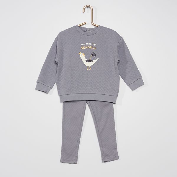 Pyjama Sweat Pantalon Bebe Garcon Gris Kiabi 9 60 Pyjama Sweat Pantalon Bebe Garcon Gris Kiabi 9 60