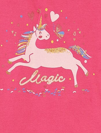 Pyjama t-shirt avec volants + short - 2 pièces