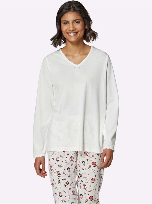 Pyjama-t-shirt Jersey Fin - Taille Standard - Witt - Kiabi