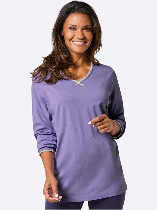 Pyjama-t-shirt Jersey Fin - Taille Standard - Witt - Kiabi