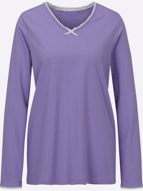 Pyjama-t-shirt Jersey Fin - Taille Standard - Witt - Kiabi