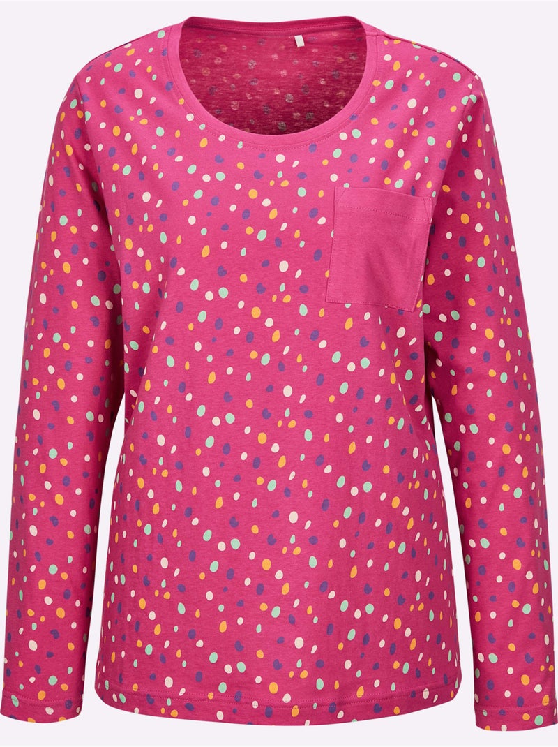 Pyjama-t-shirt Jersey Fin - Taille Standard - Witt Rose - Kiabi