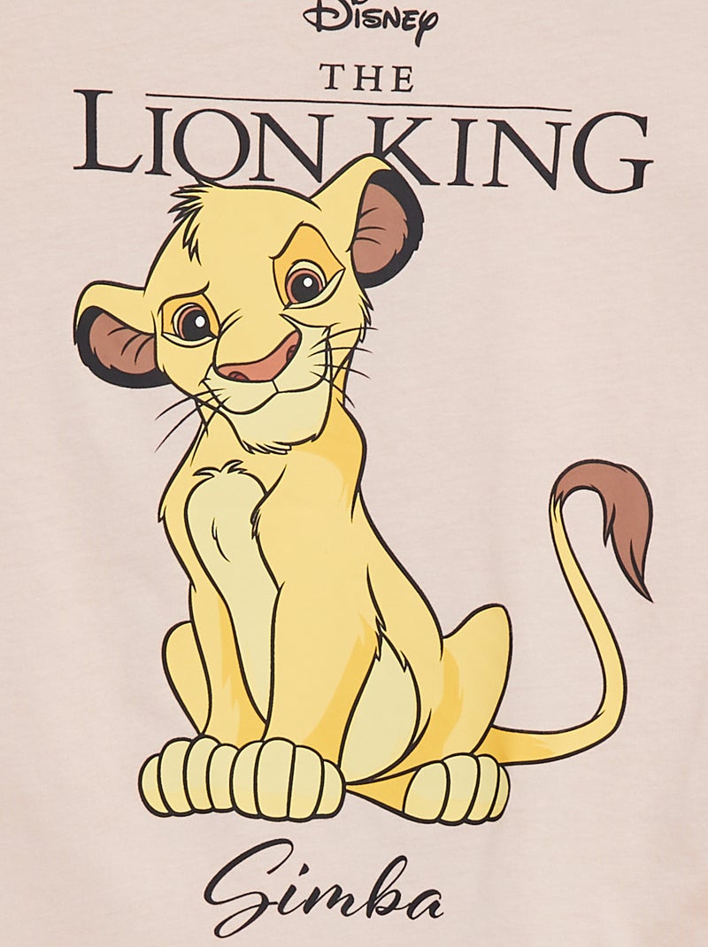 Pyjama t-shirt large + legging 'Disney' - 2 pièces ROSE - Kiabi