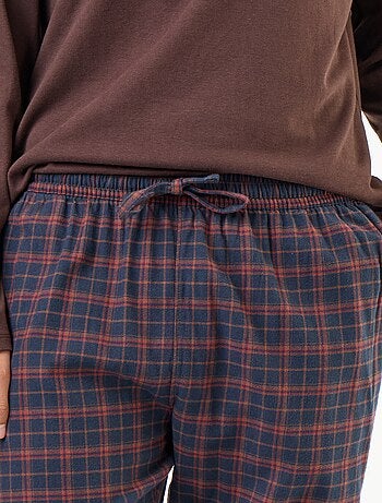Pyjama t-shirt + pantalon en flanelle - 2 pièces