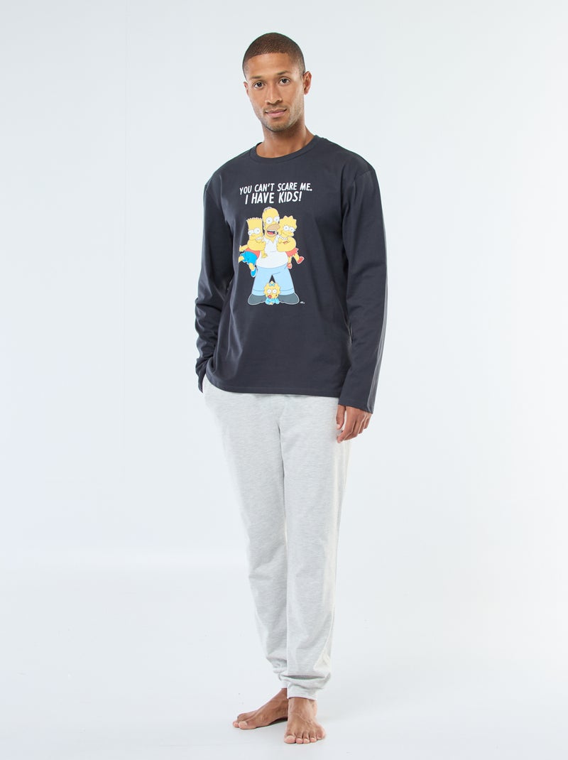 Pyjama t-shirt + pantalon ‘The Simpsons' - 2 pièces Noir - Kiabi
