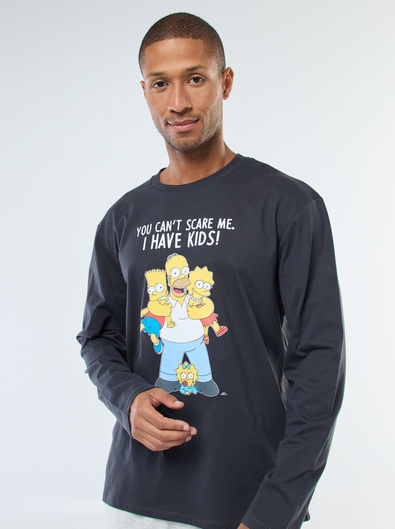 Pyjama t-shirt + pantalon ‘The Simpsons' - 2 pièces Noir - Kiabi