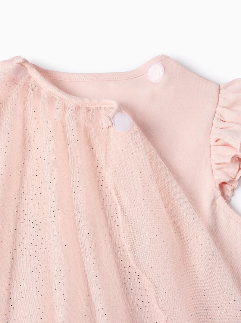 Pyjama T-shirt + Short + Cape Princesses Rose clair - Kiabi