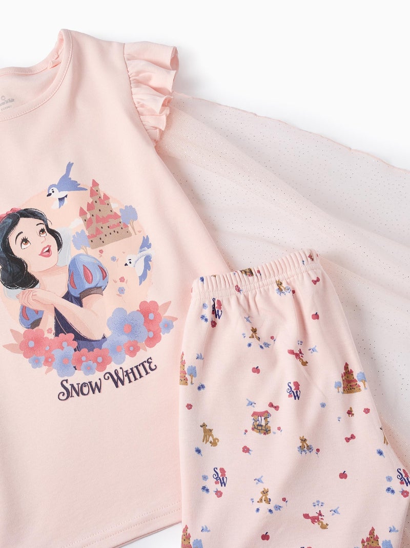 Pyjama T-shirt + Short + Cape Princesses Rose clair - Kiabi