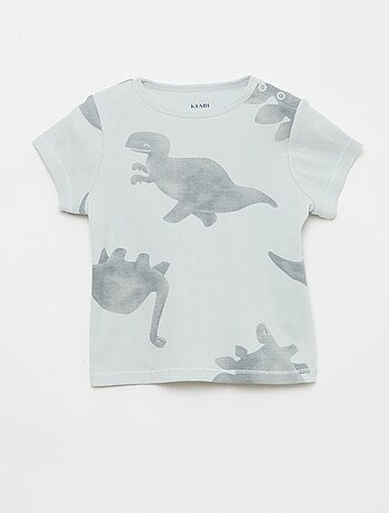 Pyjama t-shirt + short en coton côtelé - 2 pièces