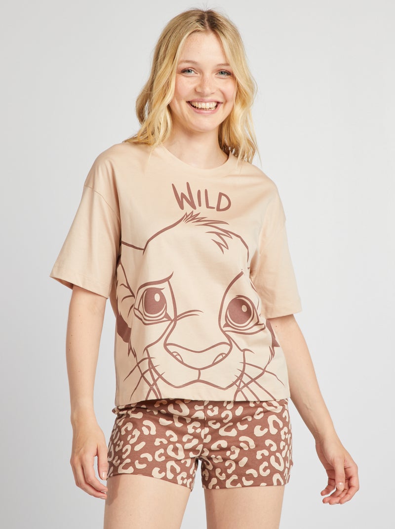 Pyjama tee-shirt + short ‘Simba’ Le Roi Lion - Kiabi