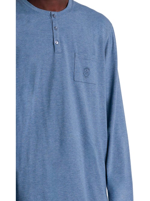 Pyjama tenue pantalon polo manches longues Classic Spiga - Kiabi