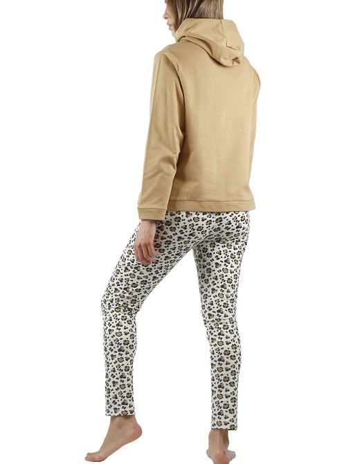 Pyjama tenue pantalon top à capuche Minnie Leopardo Disney - Kiabi