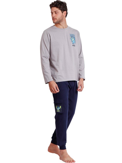 Pyjama tenue pantalon top manches longues 626 Stitch Disney - Kiabi