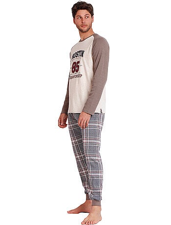 Pyjama tenue pantalon top manches longues Boston