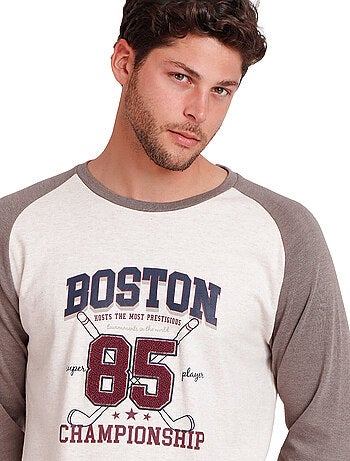 Pyjama tenue pantalon top manches longues Boston