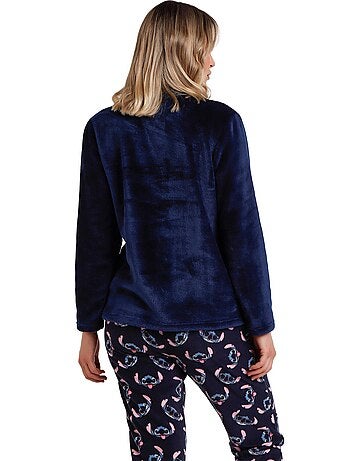 Pyjama tenue pantalon top manches longues Stitch Faces Disney