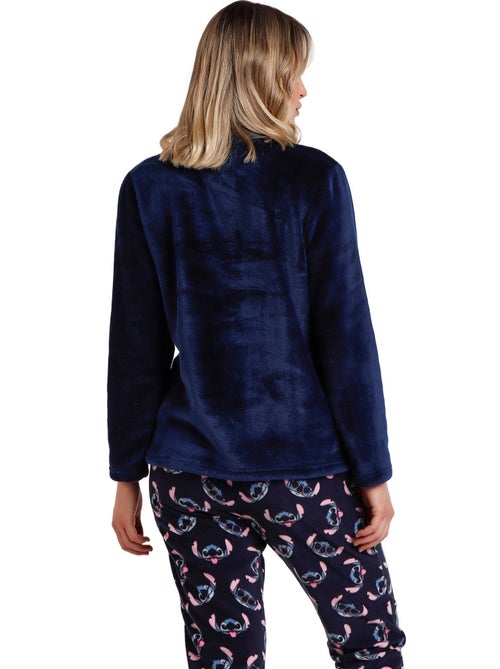 Pyjama tenue pantalon top manches longues Stitch Faces Disney - Kiabi